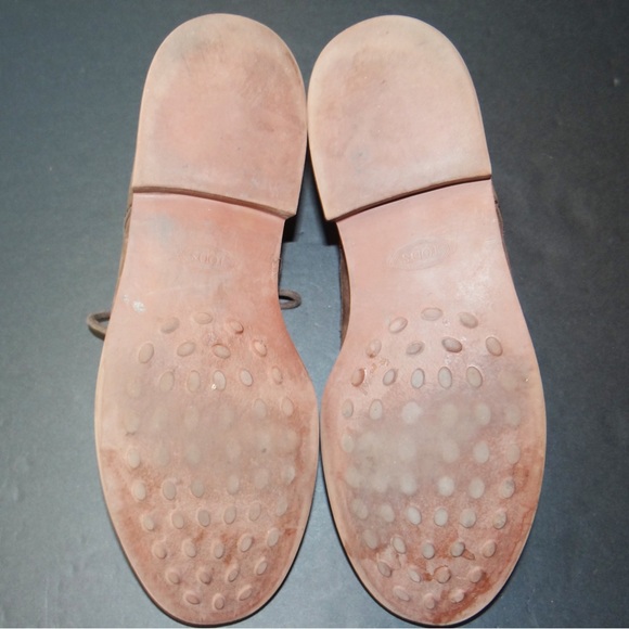 TOD'S Men's Chukka Boot Size 10 Brown Suede Lace Up - Picture 9 of 9